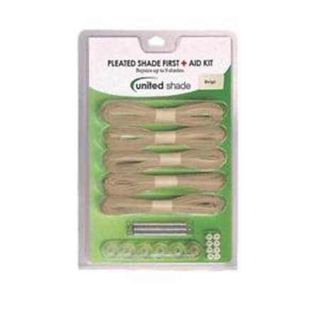 UNITED SHADE 650004 Pleated Shade First Aid Kit, Beige UN323764